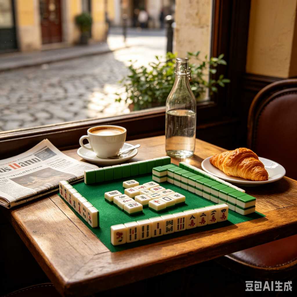 gradient blue mahjong tiles