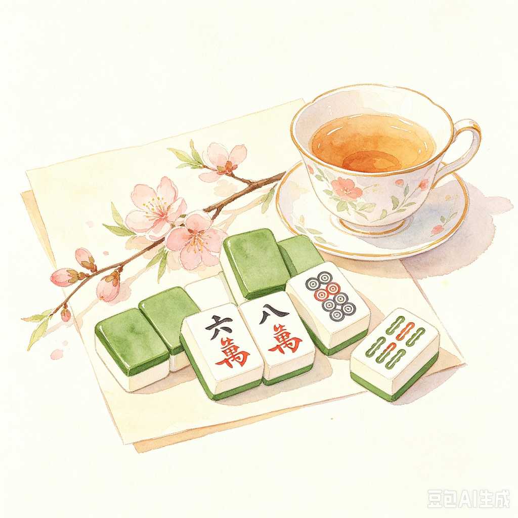 minimalist mahjong tiles